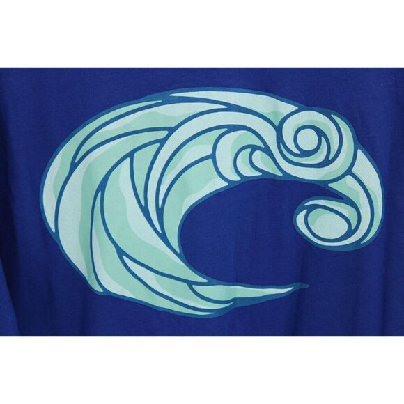 Costa Fishing t-shirt blue Mens large New - Picture 5 of 6